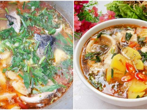 cach nau canh chua ca loc thom nuc mui de an trong ngay he Cách nấu canh chua cá lóc thơm nức mũi, dễ ăn trong ngày hè