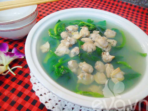 Cách nấu canh ngao mồng tơi ngon hấp dẫn