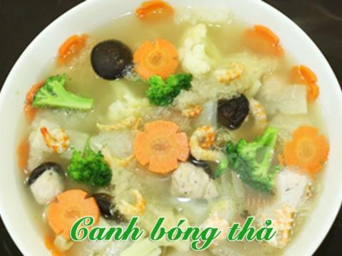 cach nau mon canh bong tha dam da thom ngon cho mam co tet Cách nấu món canh bóng thả đậm đà, thơm ngon cho mâm cỗ Tết