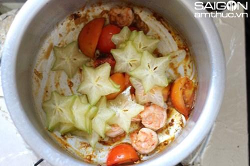 Cách nấu món canh chua tôm nấm mối cực hấp dẫn