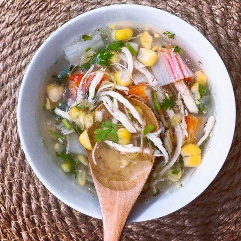 Cách nấu súp gà thanh cua
