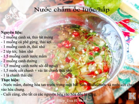 cach pha cac loai nuoc cham cuc dinh Cách pha các loại nước chấm cực đỉnh