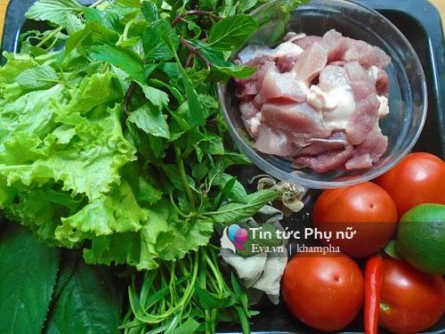 Canh bánh đa chả xương sông ngon đến tận tim