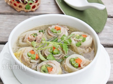 canh cai thao cuon thit ngot thom hap dan Canh cải thảo cuộn thịt ngọt thơm hấp dẫn