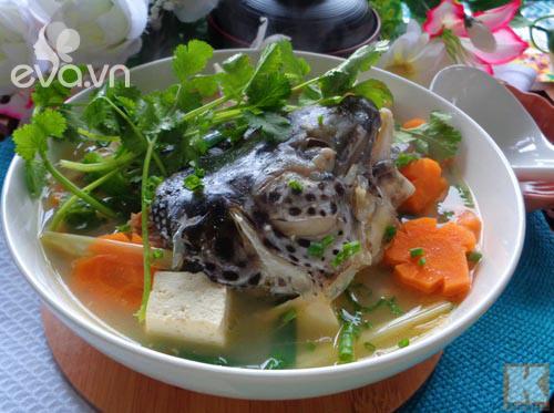 Canh đầu cá hồi vừa ngon vừa bổ