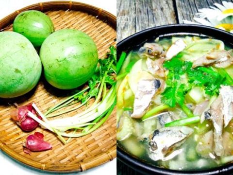 canh dua huong nau ca ngot mat ngon khong the choi tu Canh dưa hường nấu cá ngọt mát, ngon không thể chối từ