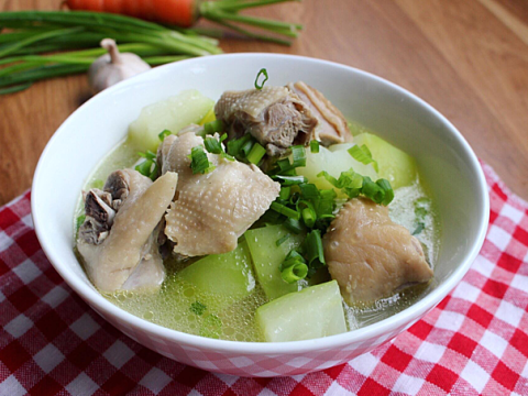 canh ga du du thanh mat Canh gà đu đủ thanh mát