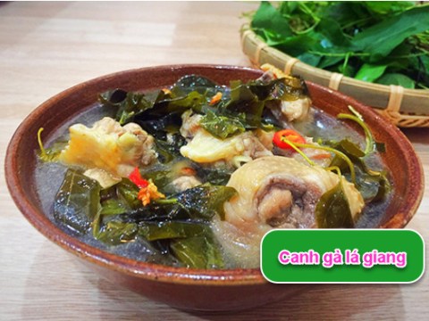 canh ga la giang chua ngon bo duong Canh gà lá giang chua ngon bổ dưỡng