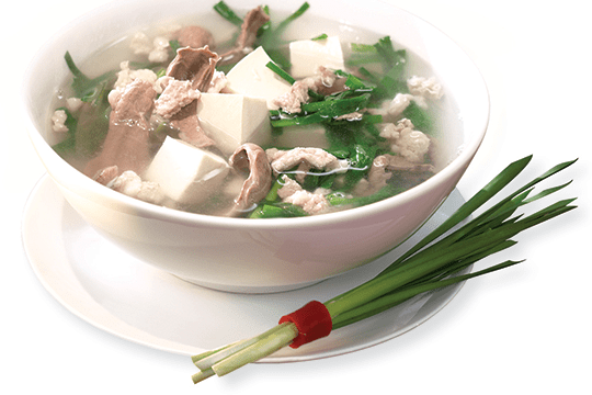 Canh hẹ nấu thịt