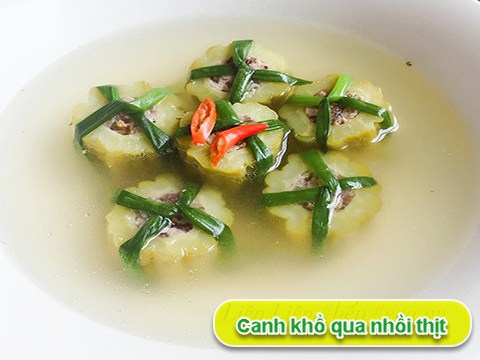 canh kho qua hap dan cho ngay tet cua nguoi mien nam Canh khổ qua hấp dẫn cho ngày Tết của người miền Nam