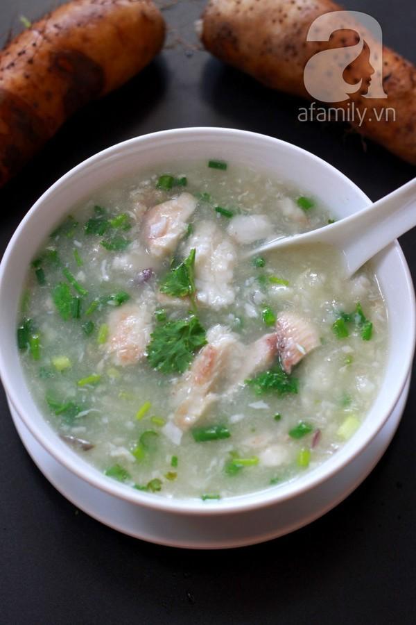 Canh khoai từ nấu cá lóc ngọt thơm hấp dẫn