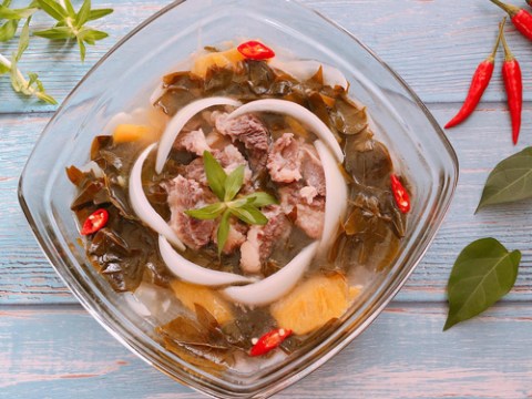 canh la giang thit bo Canh lá giang thịt bò