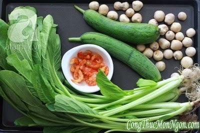 Canh mướp nấu nấm ngọt mát thanh nhẹ