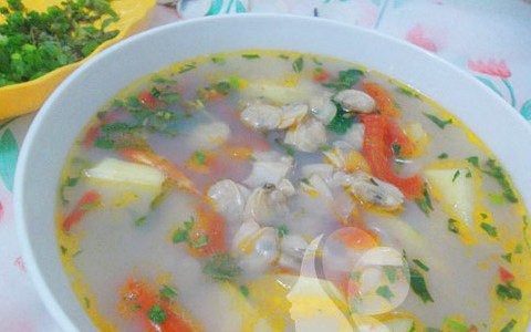 canh ngao nau dua cho bua chieu Canh ngao nấu dứa cho bữa chiều