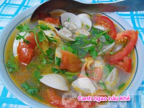 canh ngao nau khe chua ngot nong hoi Canh ngao nấu khế chua ngọt nóng hổi