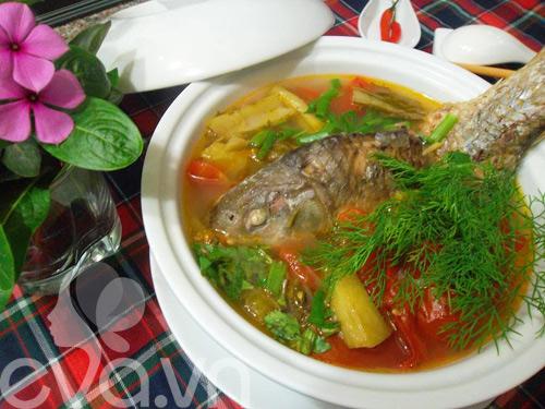 Canh riêu cá chép chua cay cho cuối tuần