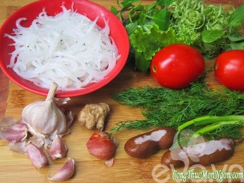 Canh riêu cá ngần chua chua ngon cơm