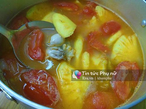 Canh riêu hàu chua chua, béo ngậy đầy bổ dưỡng