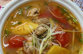 canh rieu hau chua chua beo ngay day bo duong Canh riêu hàu chua chua, béo ngậy đầy bổ dưỡng