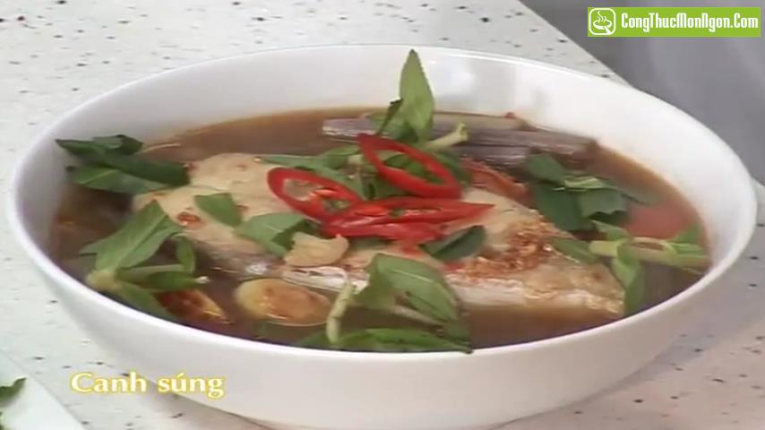 Canh súng cá bông lau