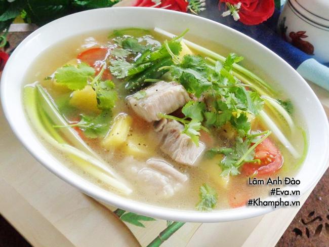 Canh sườn chua ngọt dễ nấu, dễ ăn