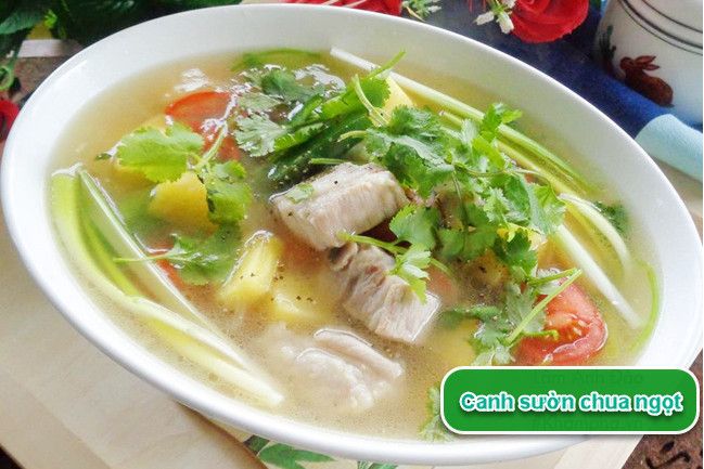 Canh sườn chua ngọt dễ nấu, dễ ăn