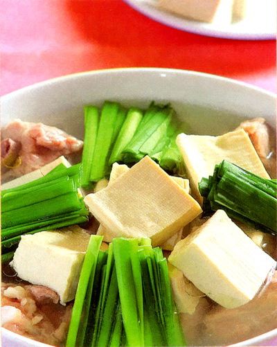 Canh sườn nấu đậu phụ