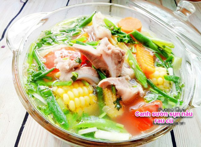 Canh sườn sụn rau củ chuẩn vị, đậm đà đưa cơm