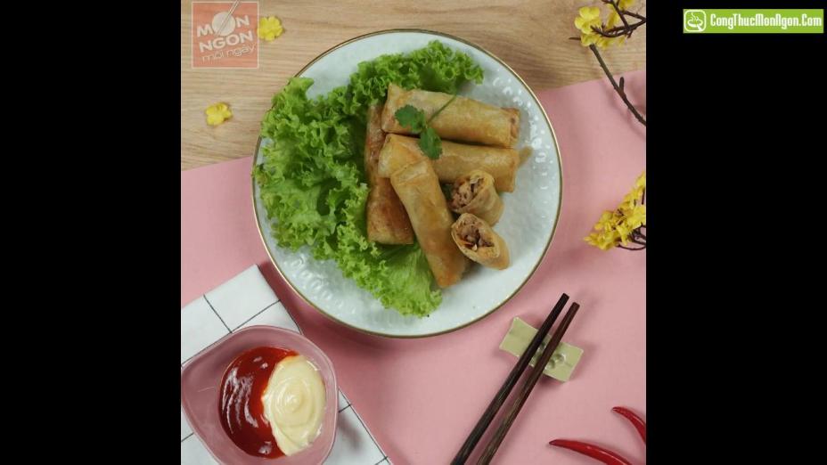 Chả giò giòn ngon cho mâm cơm Tết