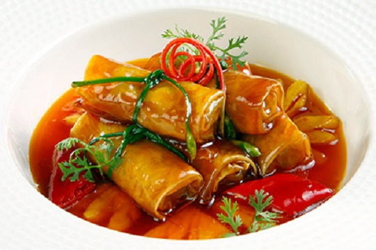 Chả lụa chay kho thơm