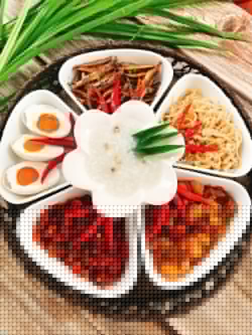 Cháo trắng ăn kèm 5 loại đồ mặn đậm đà