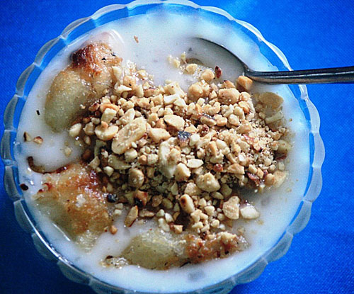 Chè chuối nướng