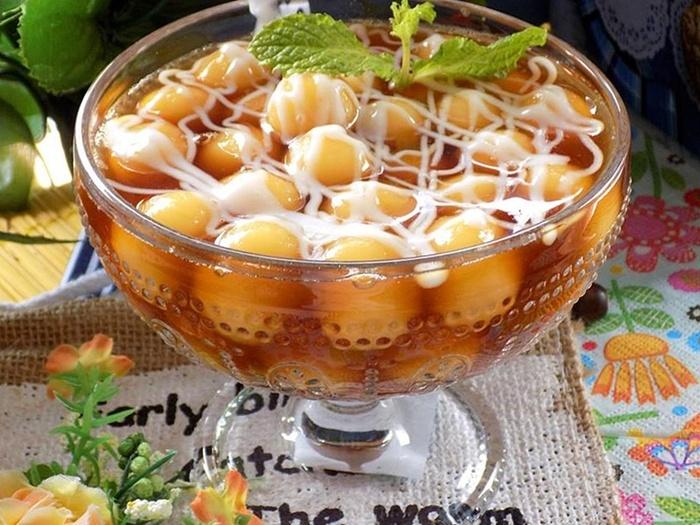 Chè đậu xanh bi mềm mịn, long lanh, ai ăn cũng thích