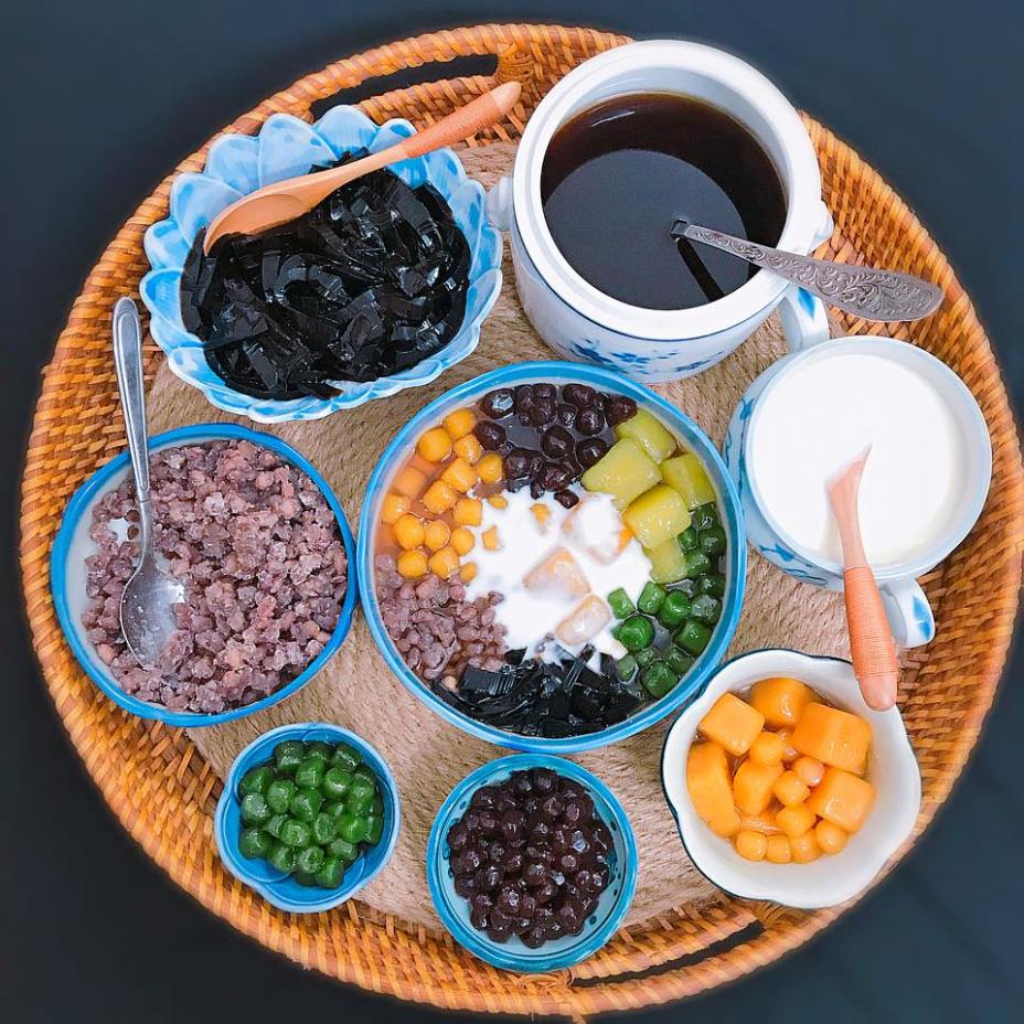 Chè khoai dẻo thập cẩm ngọt mát mùa Hè