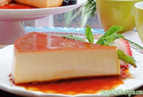 Cheese cake flan béo mềm, thơm ngon