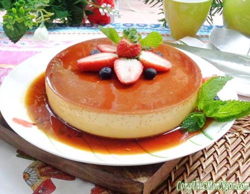 Cheese cake flan béo mềm, thơm ngon