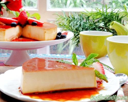 Cheese cake flan béo mềm, thơm ngon