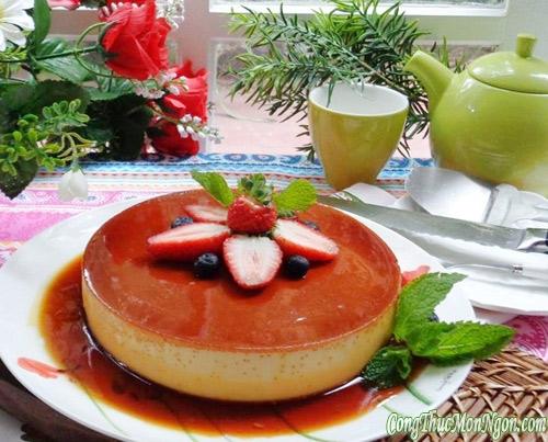 Cheese cake flan béo mềm, thơm ngon