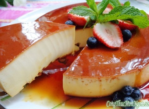 cheese cake flan beo mem thom ngon Cheese cake flan béo mềm, thơm ngon