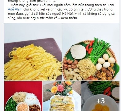 chia se cong thuc lam bun thang don gian nang vo dam khien chi em yeu bep tranh cai khi th Chia sẻ công thức làm bún thang đơn giản, nàng vợ đảm khiến chị em Yêu bếp tranh cãi khi thay rau răm bằng nguyên liệu này