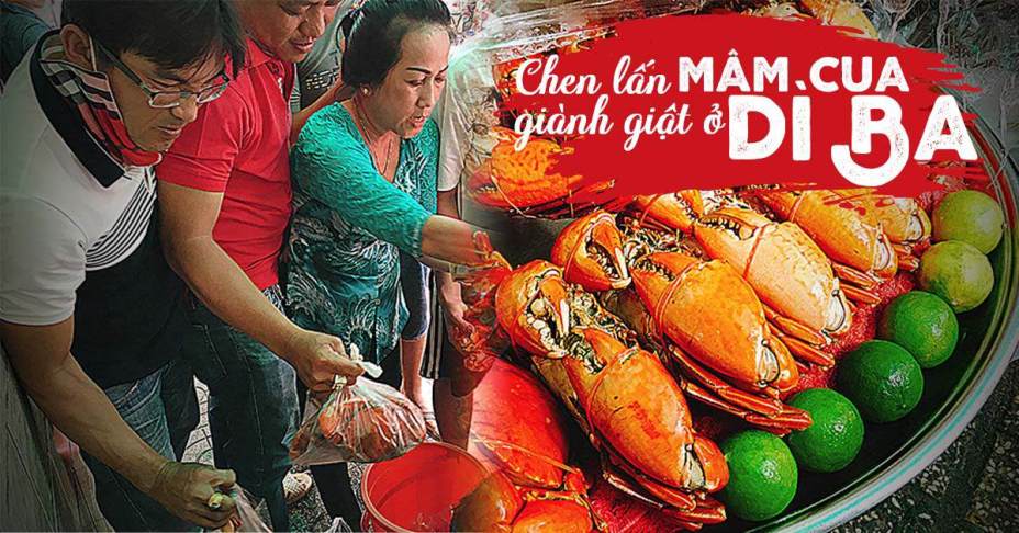 Choáng váng cảnh chen lấn giành giật mua "mâm cua dì Ba" ở Sài Gòn, 10 phút bán 30kg