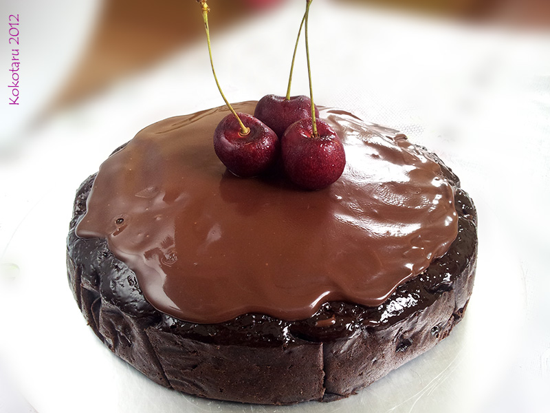 Chocolate cherry cake