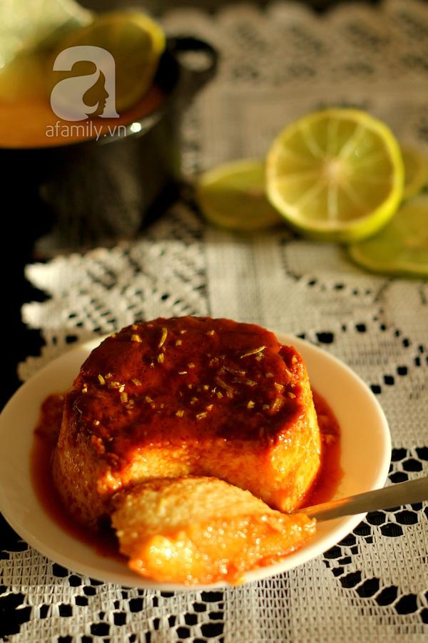 Công thức làm bánh flan chanh dừa