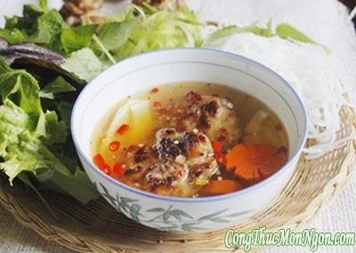 Công thức làm món bún chả nướng thơm ngon