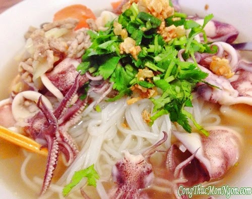 Công thức làm món hủ tiếu mực băm bổ dưỡng