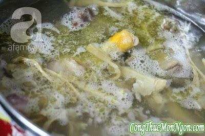 Công thức nấu món Bún măng vịt mát lành