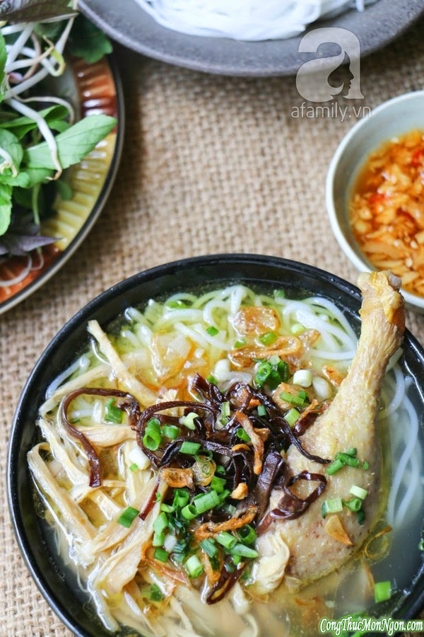 Công thức nấu món Bún măng vịt mát lành