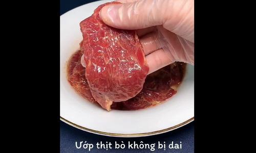 Công thức ướp thịt bò không bị dai