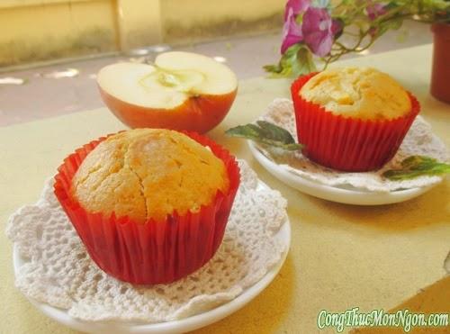 Cuối tuần làm bánh muffin táo ăn chơi