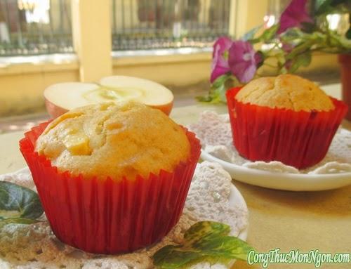 Cuối tuần làm bánh muffin táo ăn chơi